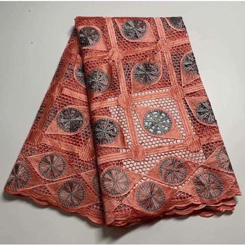 Nigeria Guipure Lace Fabric High Quality Cord African Swiss Voile Lace With Stones Embroidery French Lace Fabric For Sew Clothes