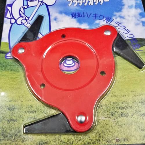 NEWEST 3 Teeth Brush Cutter Blade Trimmer Metal Blades Trimmer Head 65Mn Garden Grass Trimmer Head For Lawn Mower