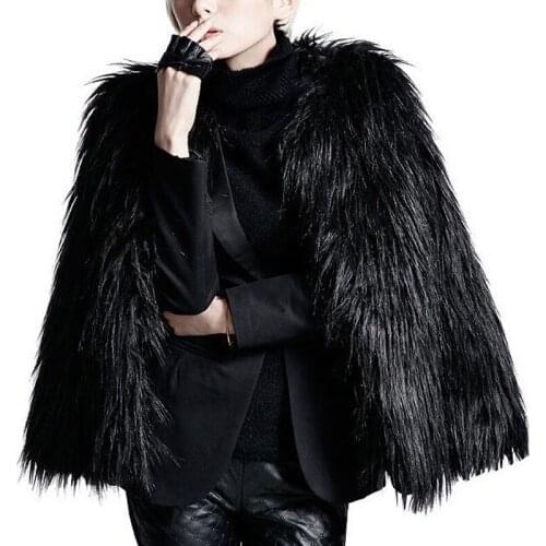 2018 New Fashion European and American Faux Fox Fur Coat Hight Imitation fur Coat furry Short coat Women Winter Clothes