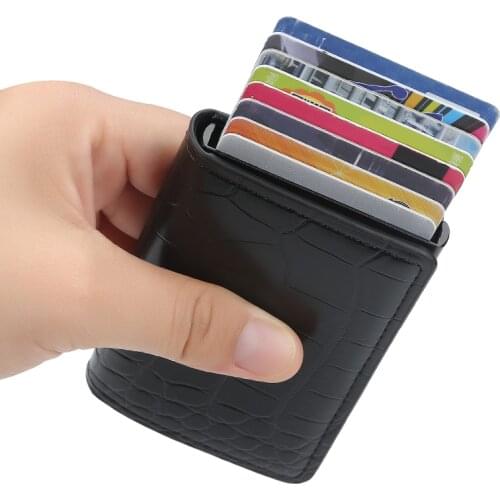 New Antimagnetic Rfid Smart Card Holder Mens Wallet Retro Pu Leather Wallet Short Handbag Female Mini Money Bag Wallets