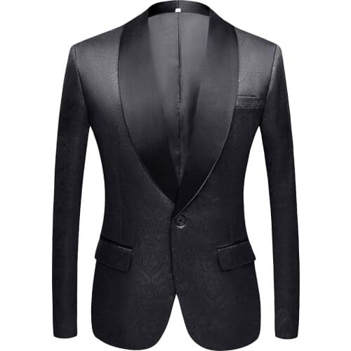 Mens bright face embossed suit Black Coat 2021 Custom Made Casual Wedding Prom Groom Blazer Jacket