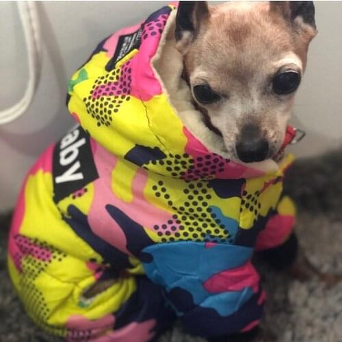 Pet Dog Clothes Winter Warm Dog Windproof Coat Thicken Pet Clothing For Dogs Costume Jumpsuit Hoodies Jacket Pet Supplies