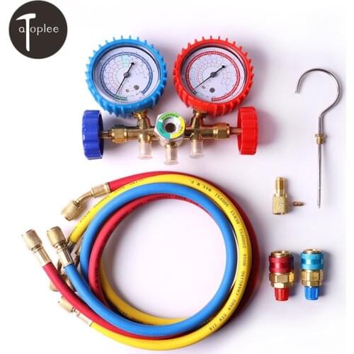 Professional R12 R22 R502 And R134a Refrigerants Air Conditioning AC Diagnostic Manifold Gauges Double Table Valve