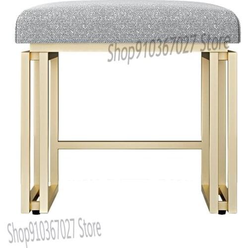 Simple Makeup Stool Ins Wind Nordic Light Luxury Net Red Bedroom Dressing Stool American Fashion Shoe Changing Stool