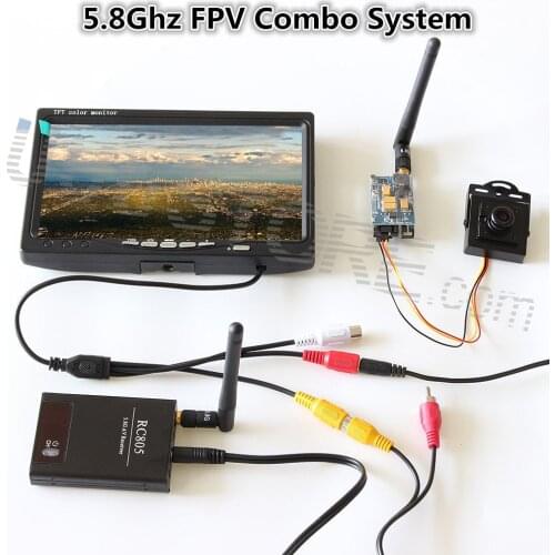 RC FPV Combo System 5.8Ghz Transmitter Receiver no blue Monitor 800TVL Camera QAV250 DJI Phantom Walkera CX20 Quadcopter