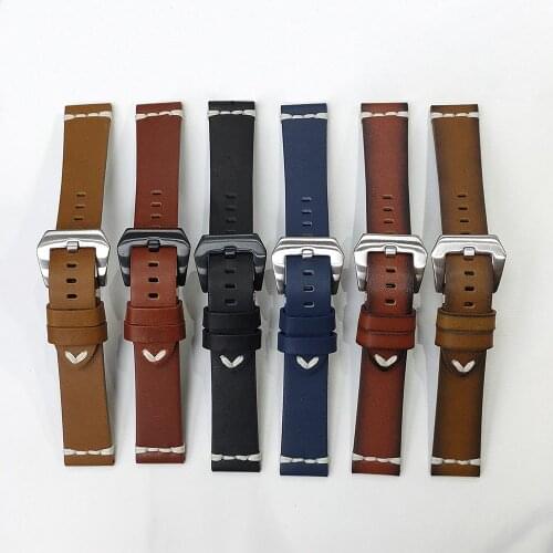 BEAFIRY Watch Band 18mm 20mm 22mm 24mm Genuine Leather Watch straps watchband Wrist Strap Belt