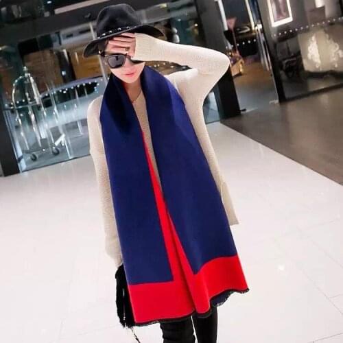2020 Luxury Brand Women Cashmere Scarf Warm Winter Pashmina Foulard Shawls Wraps Female Print Bandana Scarves Blanket