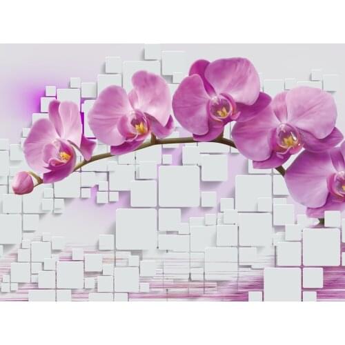 Modern living room brick flower curtains Nature personality style alley photo print 3d curtain Mediterranean Garden Door curtain