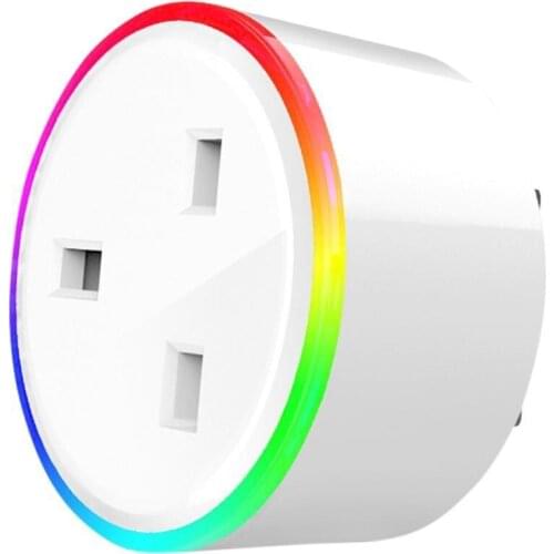 New RGB Colors Change Wifi Intelligent Socket British Regulation
