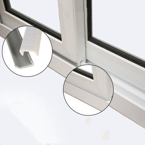 2M Self Adhesive Window Gap Sealing Strip Windproof Soundproof Dustpproof Stopper Sliding Door Bottom Seal Foam Tape Hardware