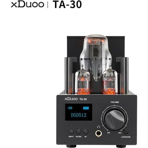 XDUOO TA-30 Bluetooth 5.0 decoding XMOS XU208 ES9038Q2M USB DAC tube headphone amplifier supports PCM 32Bit/768kHz DSD512