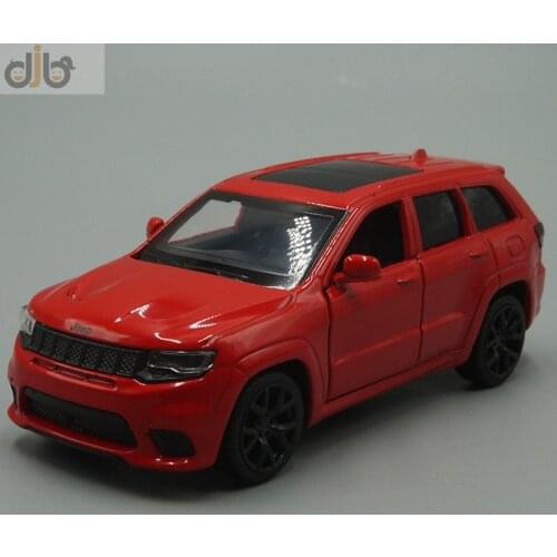 1:36 Diecast Car Model Toy Grand Cherokee Trackhawk SUV Pull Back Car