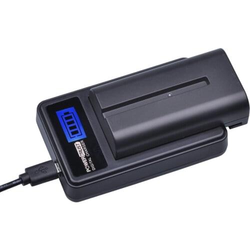 1Pcs 2600mAh NP-F550 NP-F330 NP-F530 NP-F570 NP-F730 NP-F750 Battery + LCD USB Charger for Sony CCD-SC55 CCD-TRV81 MVC-FD81