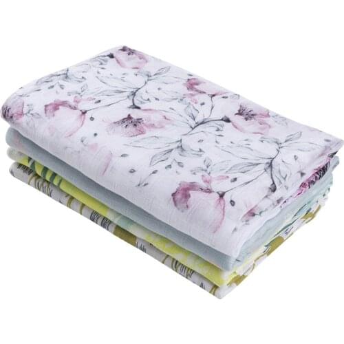 120*120cm Bamboo Baby Blanket Breathable Muslin Wrap Reactive Print Newborn Bamboo Baby Swaddle Blanket