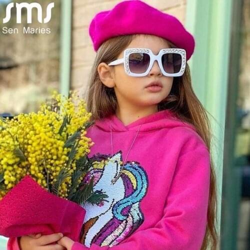 2021 Children Cute Oversized Sunglasses Kids Square Glasses Baby Fashion Colors Sunglasses Boys Girls Eyewear