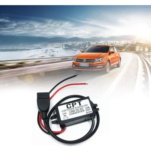 5 Types Car Power Technology Charger DC Converter Module Single Port 12V To 5V 3A 15W with Micro USB Cable Charger Accessories