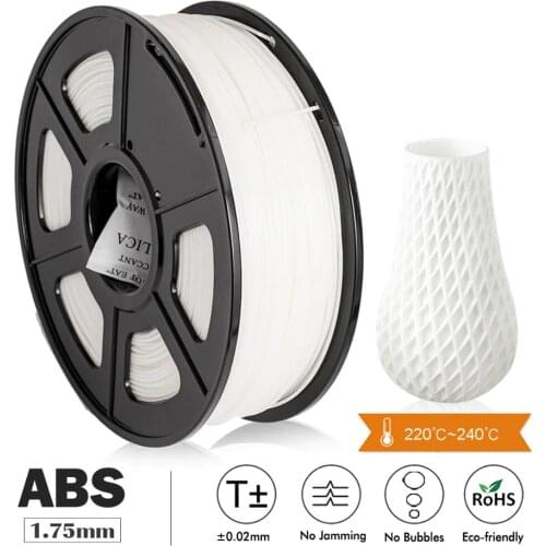 ABS Filament 1.75mm For 3D Printer Tolerance +/-0.02mm High Quanlity Plastic ABS Printer Filament Children 3D Drawing Consumable