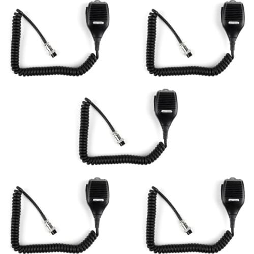 Artudatech 5Pcs MC43S 8 PIN Dynamic Handheld Microphone For Kenwood TM241 TM231 TM421 TM 241 231 421 Radio
