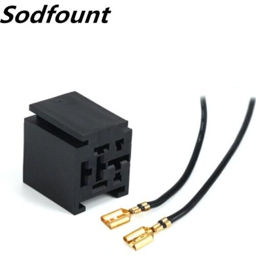 Automotive Relay Socket 80A Four Holes Five Holes High Current Relay Wire Harness with Terminal Strip