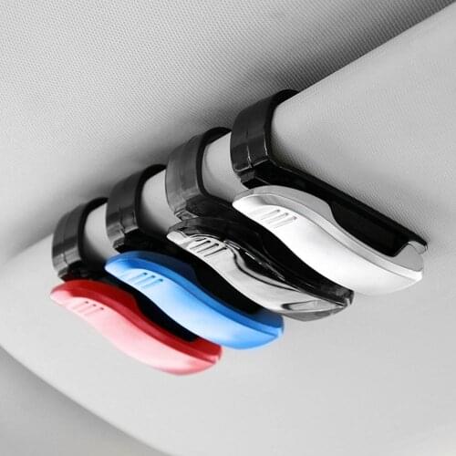 Car Sun Visor Sunglasses Clip Universal Card Ticket Holder Multifunctional Portable Motors Sun Visor Car Accessories