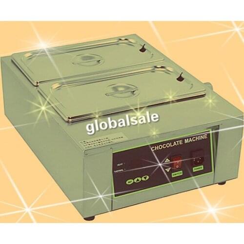 FREE SHIPPING D2002-2 Chocolate Melting Machine 2 Tanks Stainless Steel Commercial Cream Butter Melt Stove
