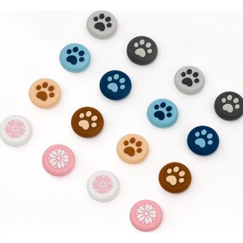 New Cat Paw Sakura Thumb Stick Grip Cap Joystick Cover For Sony Playstation Dualshock 4/3 PS4/PS3/Xbox 360/Switch Pro Controller