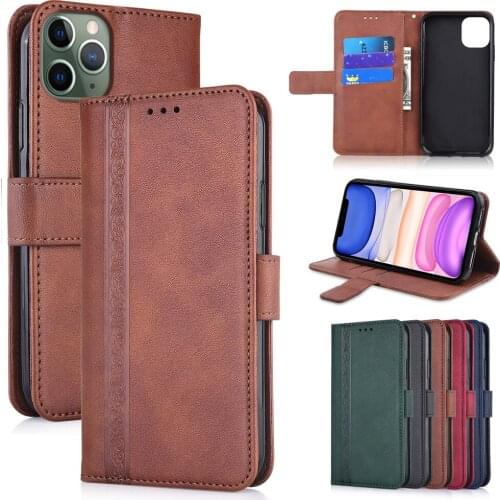 For iPhone 11 12 Pro X XR XS MAX iPhone6 Cover On iPhone 6 6s 7 8 Plus Coque iPhone11 iPhone12 Phone Bag Wallet Leather Case