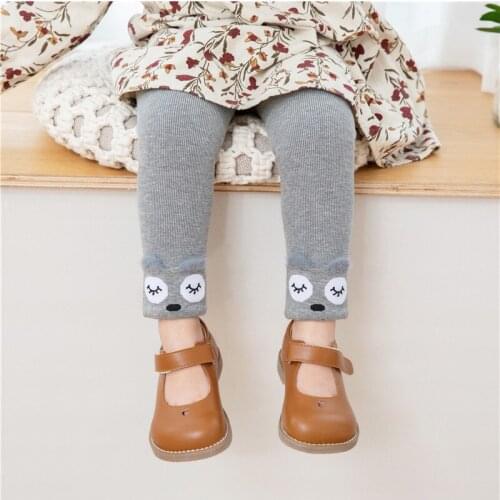 Kids Thicken Leggings Cartoon Girls Autumn Winter Plus Velvet Trousers Baby Girls Boys Pants Infantil 2020 Childrens Clothing
