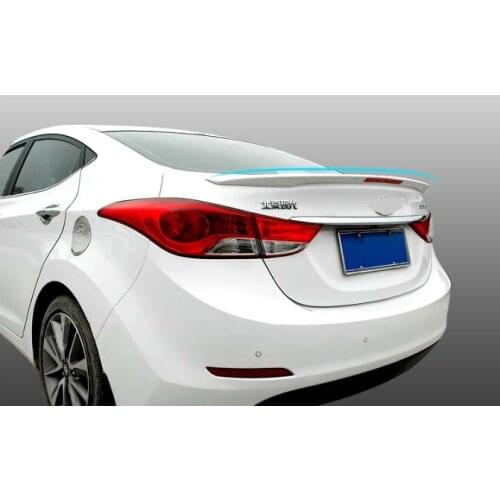 For 2011-2016 HYUNDAI ELANTRA 4DR Sedan Unpaninted With Light B Rear Wing Trunk Lip Spoiler Style Spoilers Factory ABS