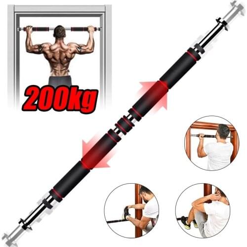 Door Horizontal Bar Steel Adjustable Home Gym Workout Chin push Up Training Bar Pull Up Sport Fitness Sit-ups bar