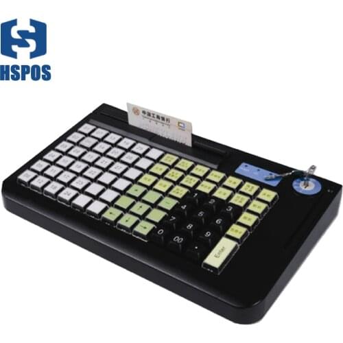 HSPOS Free Shipping Waterproof Wired Keyboard 78 Keys Programmable Keyboard Support DOS Wins System HS-KB078