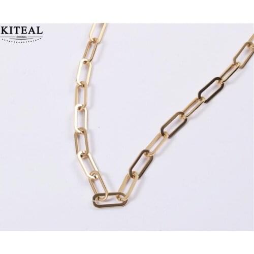 KITEAL Gorgeous silver plated size Girl statement necklace 2021 square choker jewelry accessories