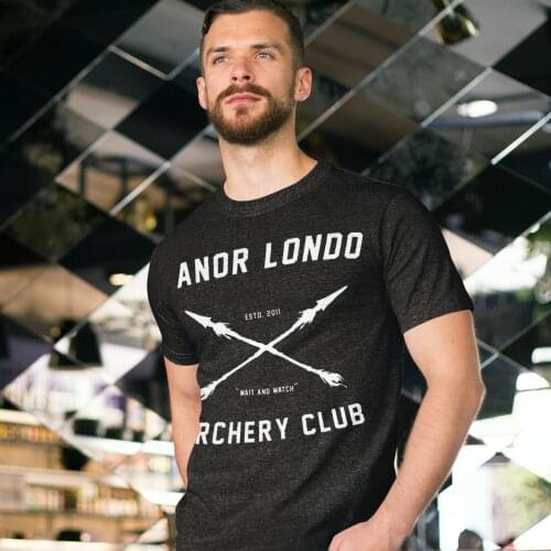 Dark Souls T Shirt ANOR LONDO ARCHERY CLUB T-Shirt 100 Cotton 5x Tee Shirt Mens Awesome Printed Short-Sleeve Classic Tshirt