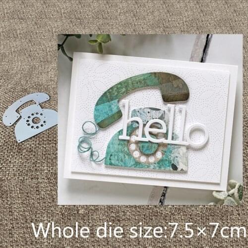 New Design Craft Metal stencil mold Cutting Dies telephone decoration scrapbook die cuts Album Paper Card Craft Embossing