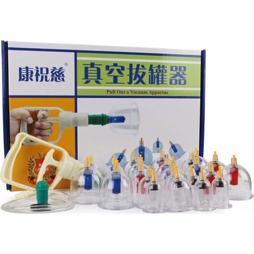 Men&Women Cupping Set 24 Cups Slimming Vacuum Therapy Chinese Medical Device Vacuum Cupping Set Healthy Massage Relax Pain Relif