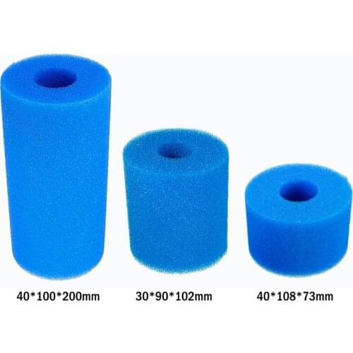 New For Intex Type A Reusable Swimming Pool Filter Foam Cartridge Blue