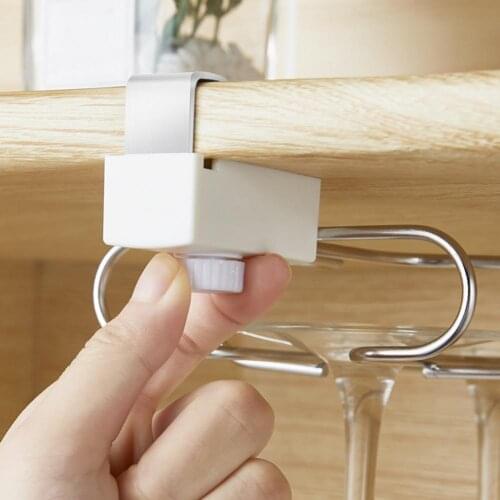 Stemware Organizer Easy to Install Multiple Scenes Usage Durable Wine Glass Kitchenwares Holder for Daily Use