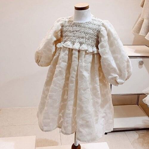 2020Autumn Childrens Alice Pattern Pleated Princess Dress Christmas Dress Girl Kids Dresses for Girls Christmas Dress Girl