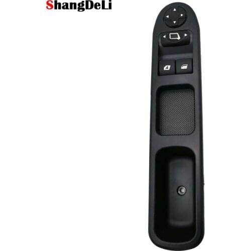 Car Window Switch Regulator Control Switch Rearview Mirror Button for Peugeot 207 Citroen C3 Picasso 2007 2008 2009 2010 Left