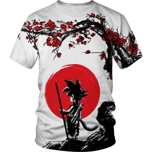 Hot style Wukong animation digital print T shirt women fashion casual sweatshirt breathable short sleeve top couples wear