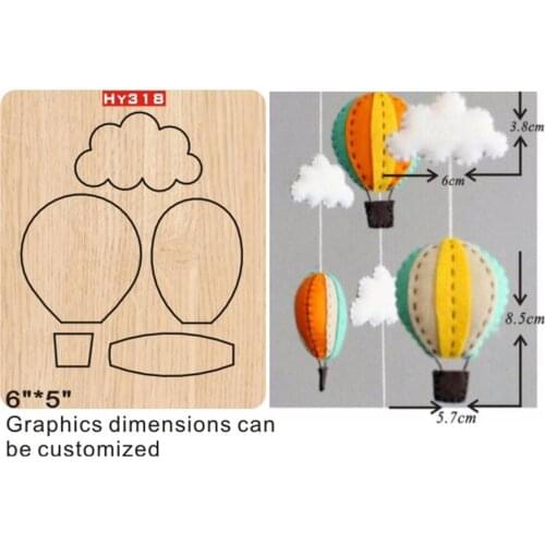 Hot air balloon cutting dies 2019 die cut & wooden dies Suitable for common die cutting machines on the marke