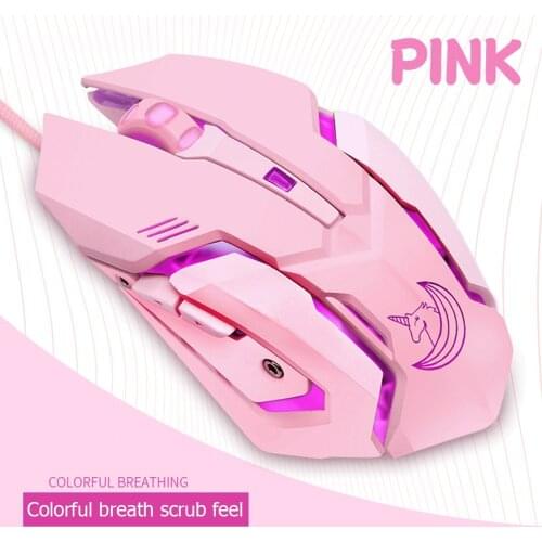 USB Wired Gaming Mouse Ergonomic 7 Button 3200DPI Adjustable Computer Gamer Mice LED Backlight Silent Mouse For PC Laptop