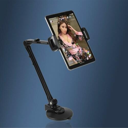 360 Degree Adjustable Arm Stand Holder for iPad iPhone Tablets HUAWEI Asus Tablet Smartphone 4-10 Inch Fits Car Wall Glass Desk