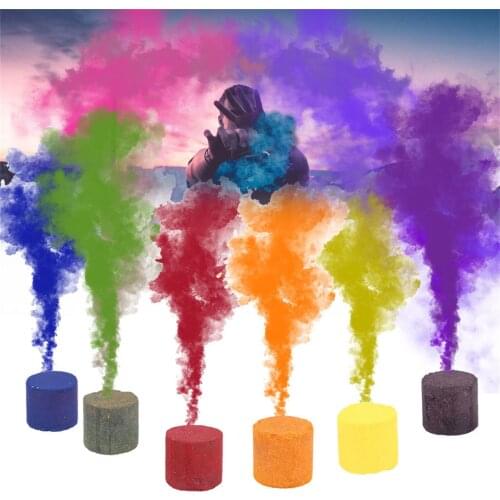 Halloween Party Props Colorful Smoke Pills Combustion Smog Cake Effect Smoke Bomb Pills Portable PhotographyProp фокусы реквизит