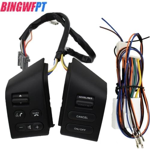 With cables Steering wheel control button for Nissan Tiida LIVINA Sylphy volume phone button switch Car accessories