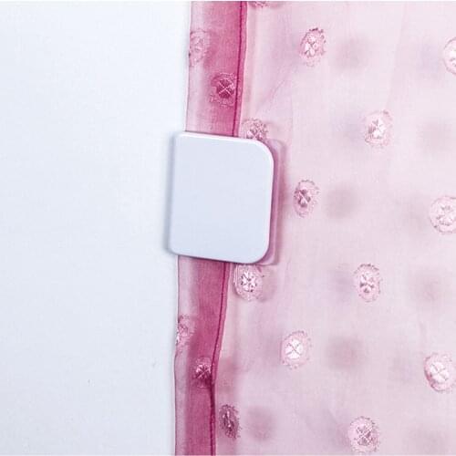 2020 Rolha De Silicone 2pcs Shower Curtain Clip Bathroom Buckle Viscose Fixed Hook Seamless Sticky Hooks Prevent Moving Tools