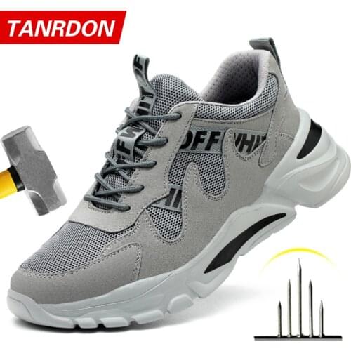 Construction Indestructible Shoes Men Steel Toe Cap Work Safety boot Safety Shoes Men Boots Camouflage Military Boots Work Shoes