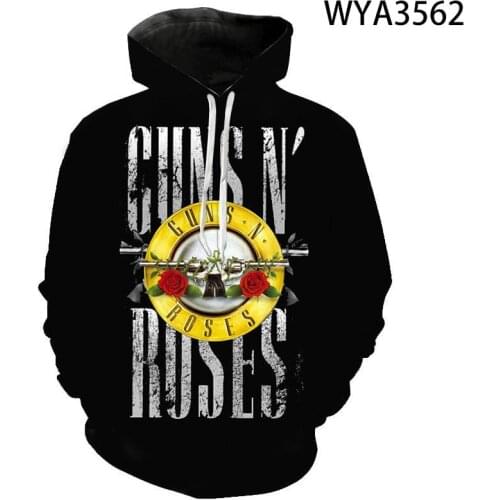 2020 Guns N Roses Band 3D Print Hoodies Men Women Children Sweatshirts Funny Cool Long Sleeved Hip Hop Streetwear Pullover