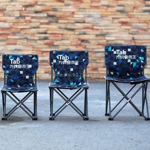 Outdoor Folding Chair Fishing Chair Portable Stool Fishing Maza Stool Chair Backrest Bench Seat Simple Small Fishing Chair