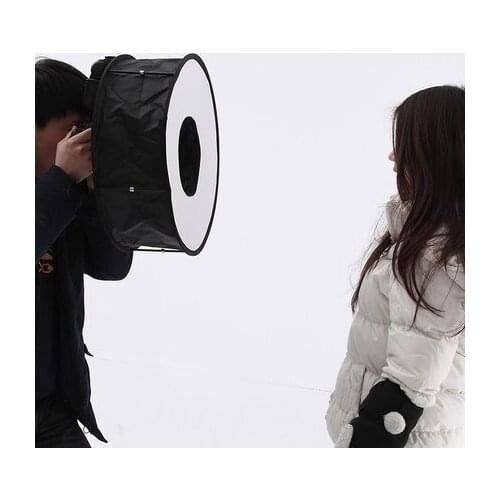 45cm Universal Portable Round Softbox Flash Diffuser Softbox Cameras Portrait Photo Studio Kits Universal Portable